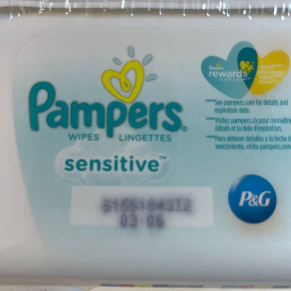 Pampers Baby 64 Wipes Pop Up Container Refillable Sensitive New SEALED Box READ - Picture 10 of 11